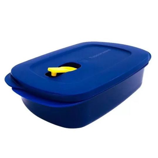 Tupperware Cristalwave Retangular 1 Litro Azul Shopee Brasil