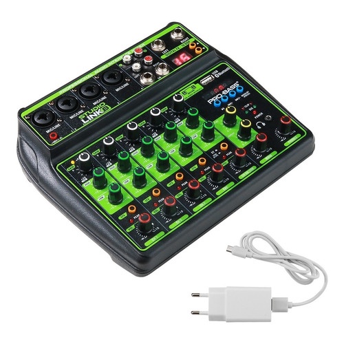 Mesa De Som Canais Studio Link Probass Bluetooth Usb Interface