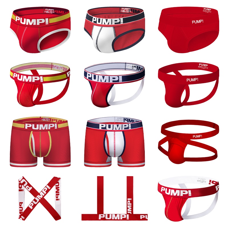 Pump Ano Novo Roupa Ntima Vermelha Masculina Sexy Gay Man Jockstrap