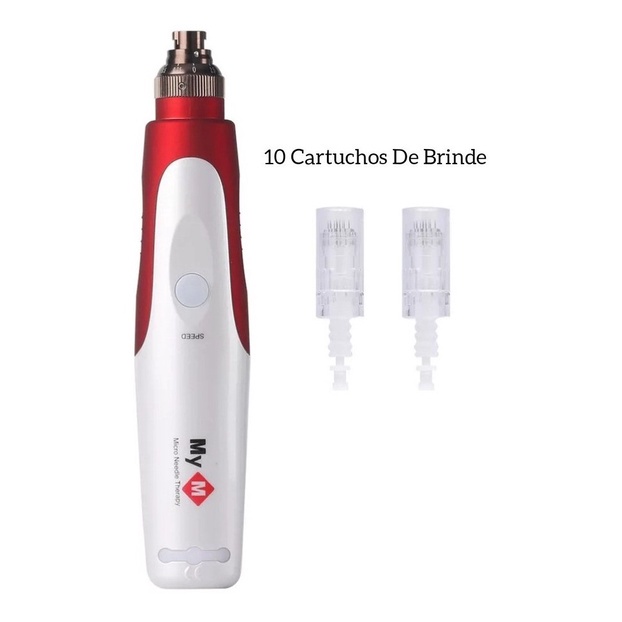 Dermapen Caneta Microagulhamento Cartuchos De Brinde Shopee Brasil