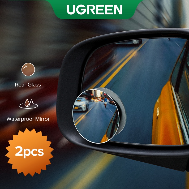 Ugreen Espelho De Carro Hd Blind Sport Mirrior Grande Angular