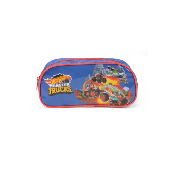 Estojo Escolar Hot Wheels Vermelho Luxcel Shopee Brasil