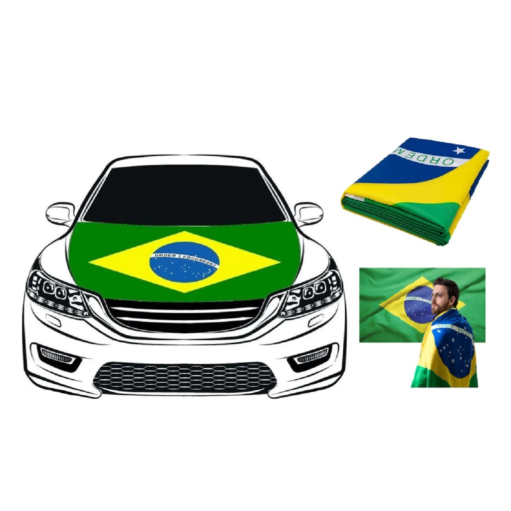 Bandeira Do Brasil Oficial Capa Em Tecido Copa Do Mundo 90X150 Shopee