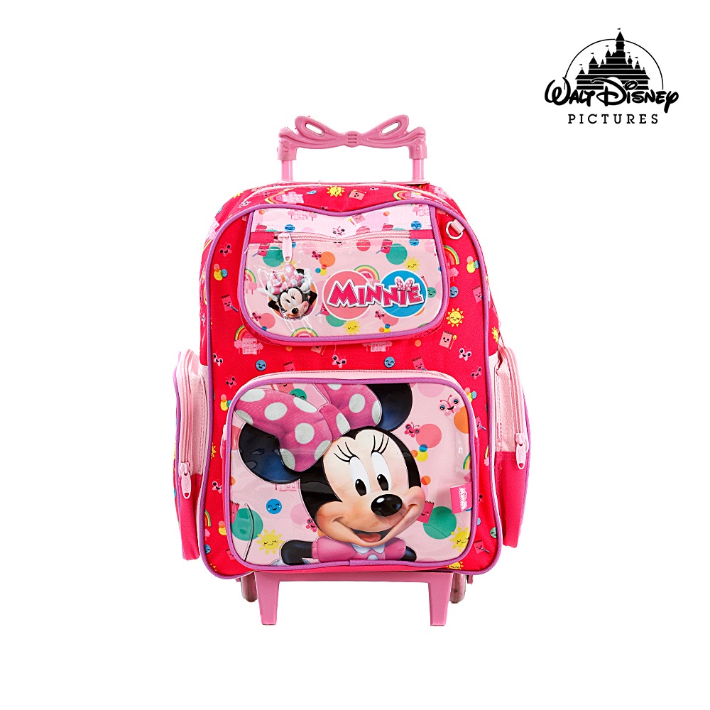 Mochila Escolar Infantil Minnie Mouse Disney De Rodinha Shopee Brasil