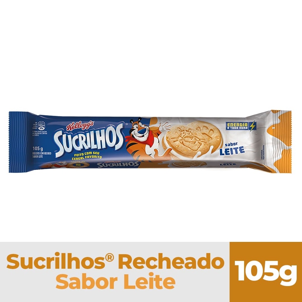 Biscoito Recheado Sucrilhos Leite Kelloggs 105G Shopee Brasil