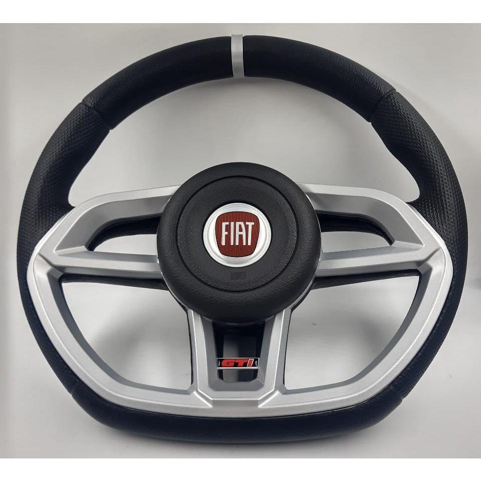 Volante Esportivo Gti Vision Prata Fiat Uno Fire Novo Uno Shopee