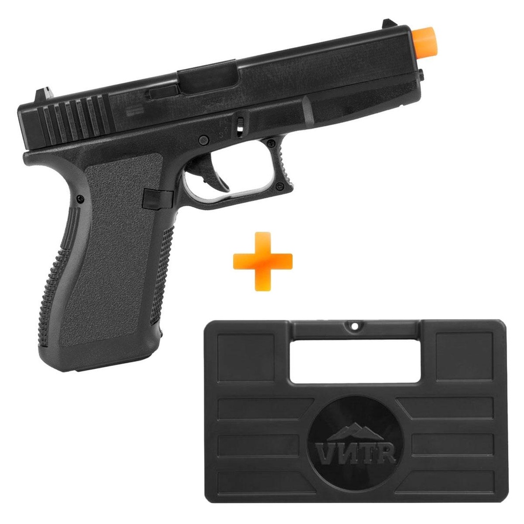 Pistola De Airsoft Spring S23 6mm G23 QGK 165 FPS Maleta Shopee Brasil