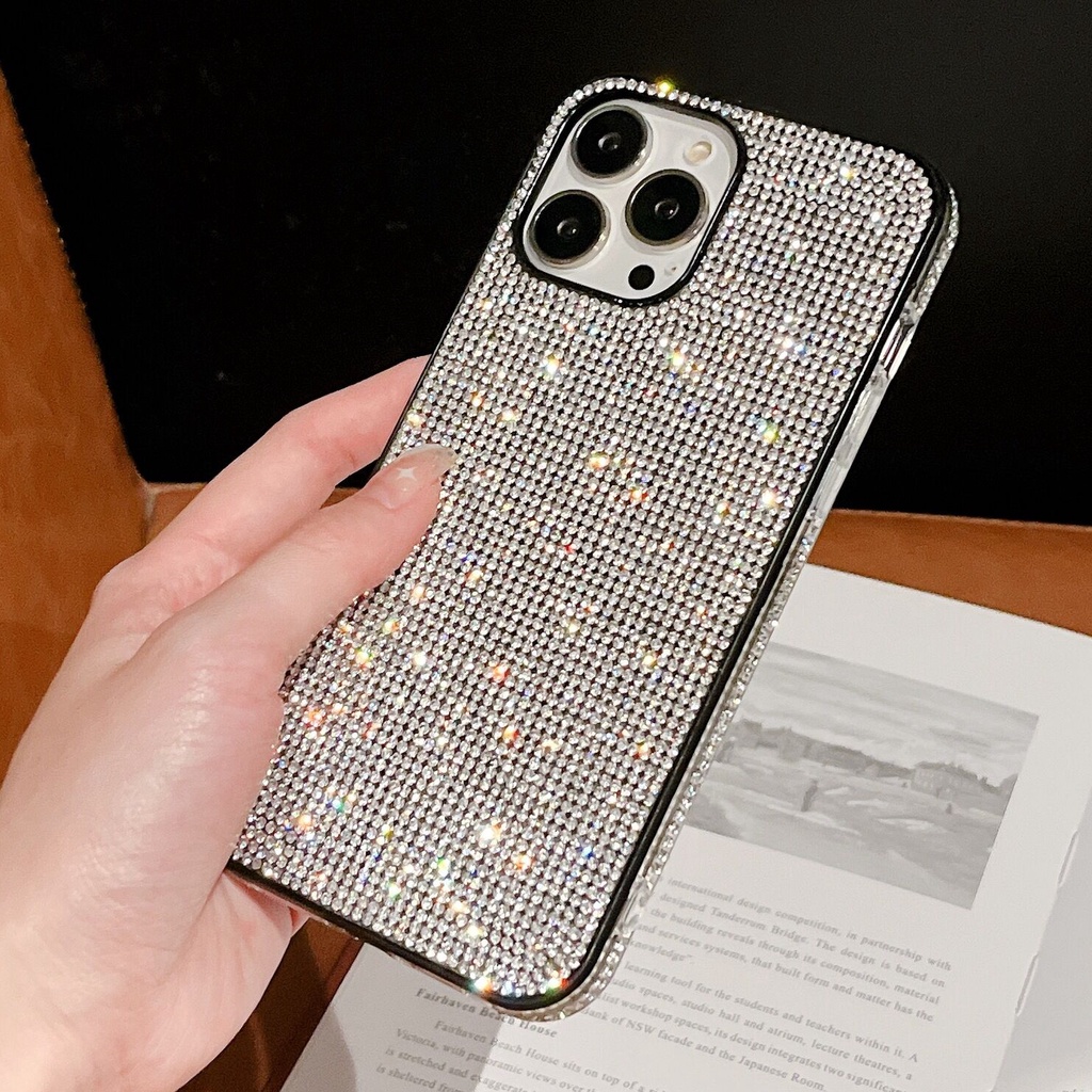 Capa Luxo Strass Diamante Glitter Para Iphone Pro Max