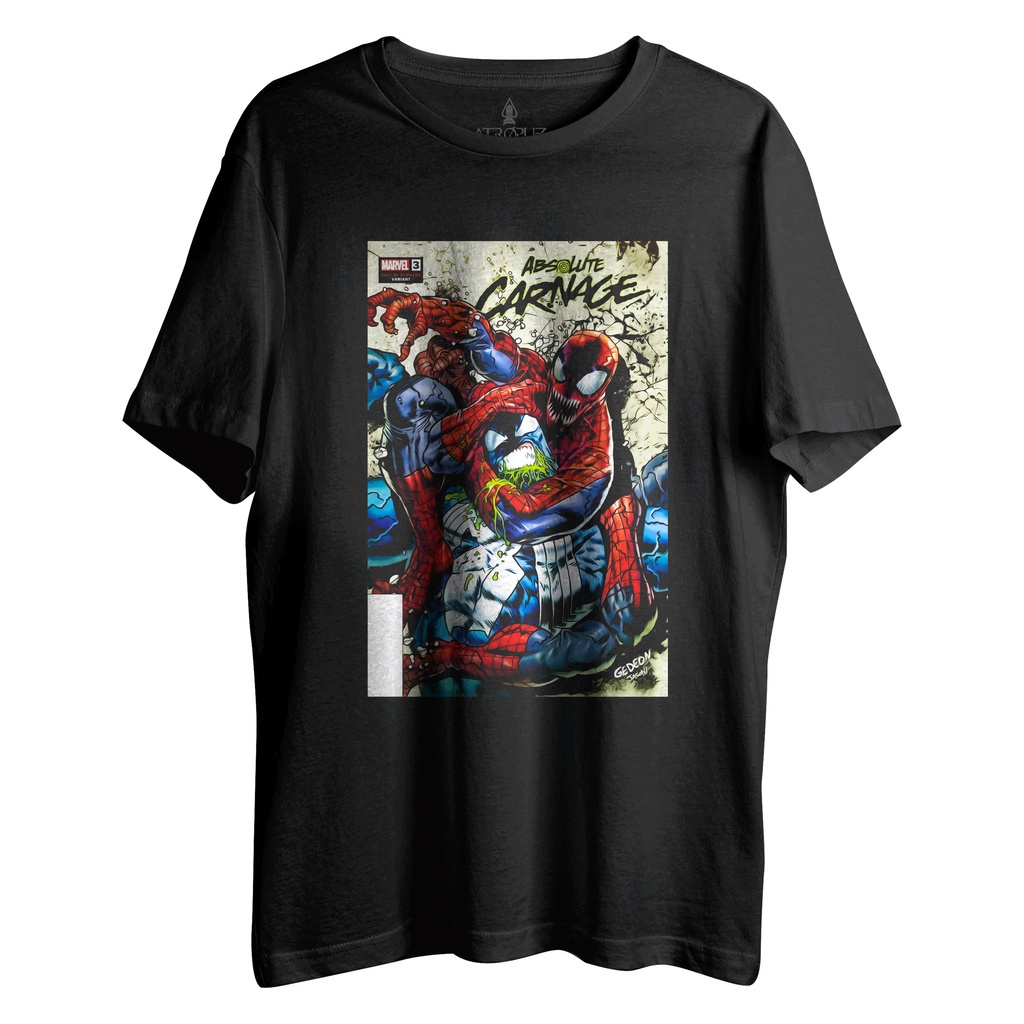 Camiseta Unissex Homem Aranha Spider Man Marvel Absolute Carnage Venon