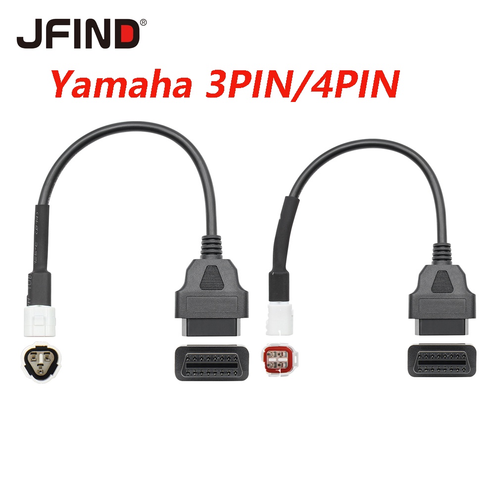 ELM327 Yamaha 3PIN A 16PIN Cabo OBD OBD2 De Diagnóstico De Falhas Para