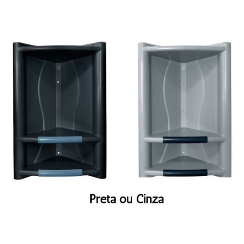 Suporte Porta Shampoo Sabonete Cantoneira Box Banheiro Arqplast