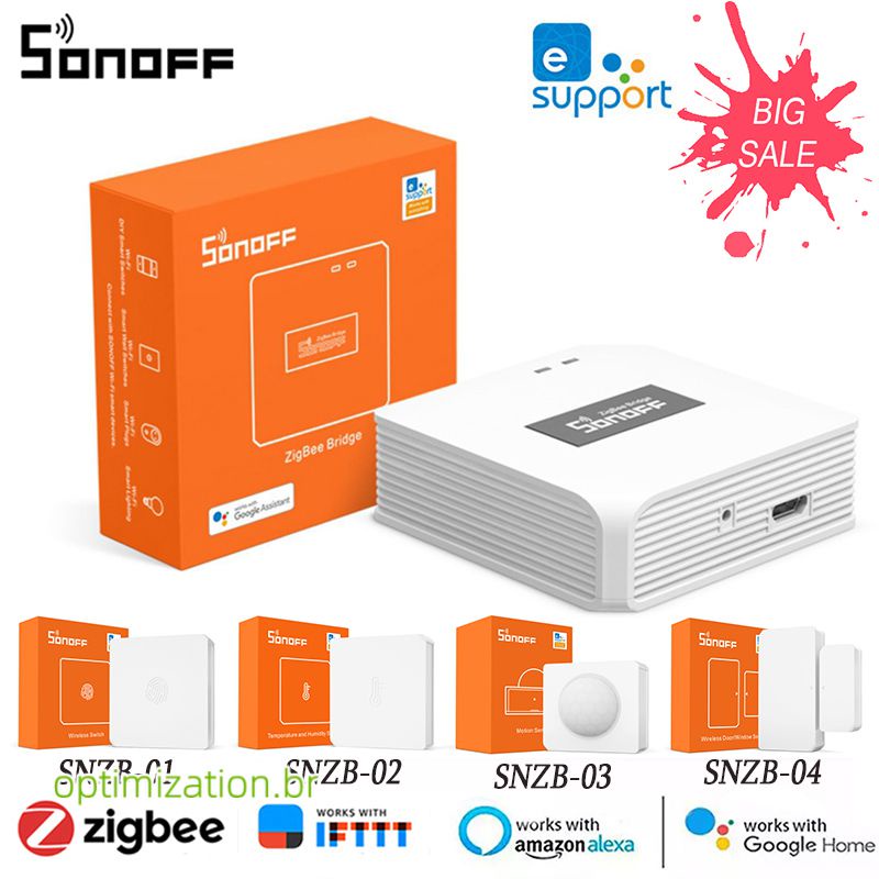 SONOFF ZBBridge Smart Zigbee Bridge Pro Gateway APP Controle Remoto Sem