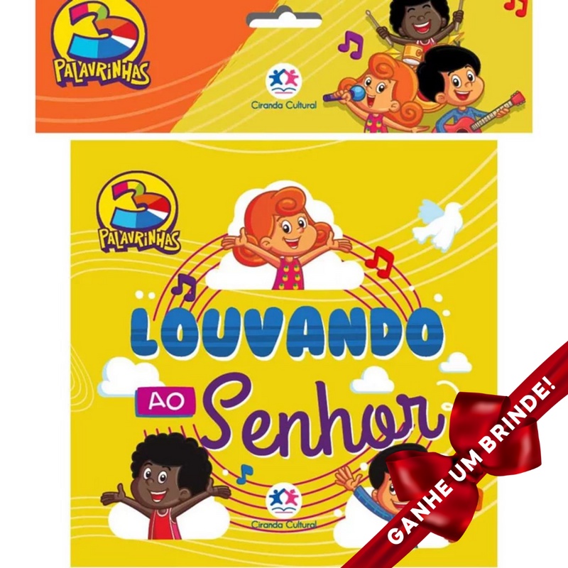 Livro Palavrinhas Louvando Ao Senhor Crian As Filhos Infantil