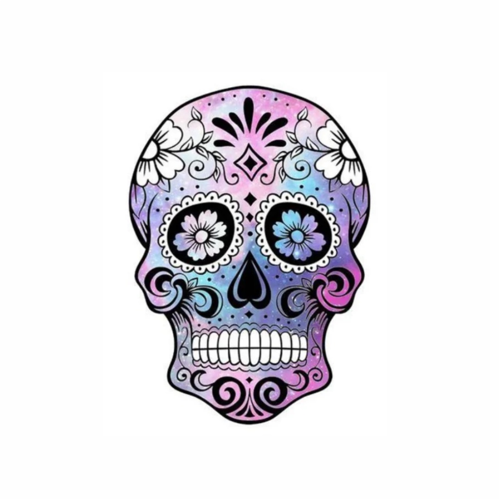 Tatuagem Tempor Ria Aquarela Caveira Mexicana X Shopee Brasil