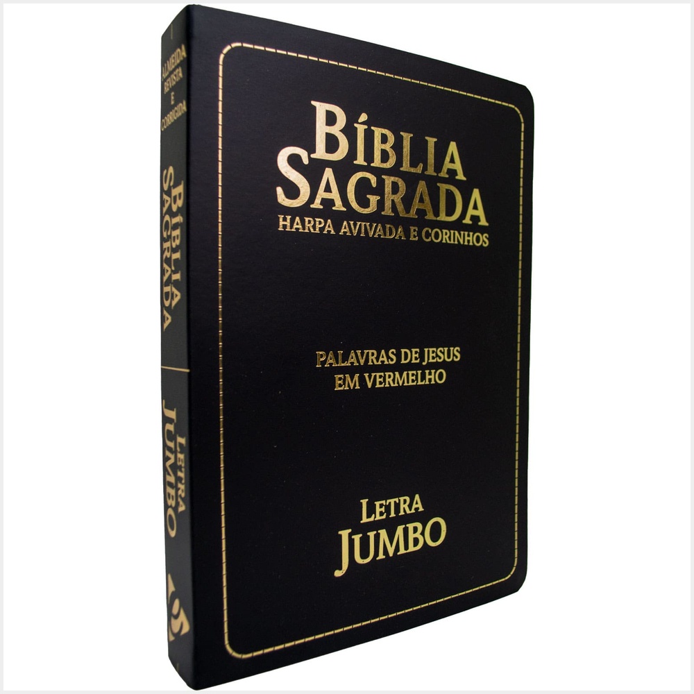 Bíblia RC Letra Jumbo Palavras de Jesus Em Vermelho Harpa Avivada e