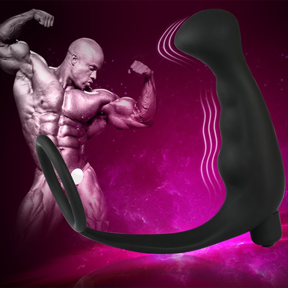 Givelan Men Anal Plug Silicone Vibrador De Anel Da Pr Stata Massageador