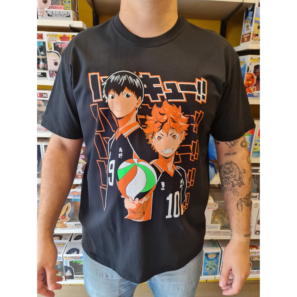 Camiseta Anime Haikyuu Shoyo Hinata E Tobio Kageyama Shopee Brasil