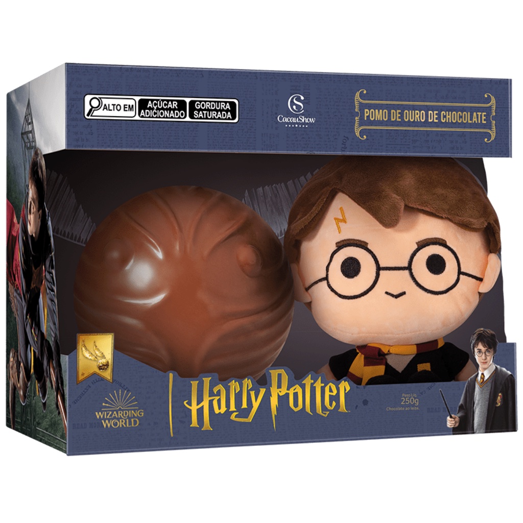 Ovo de Páscoa 250g Pelúcia Harry Potter Cacau Show Shopee Brasil