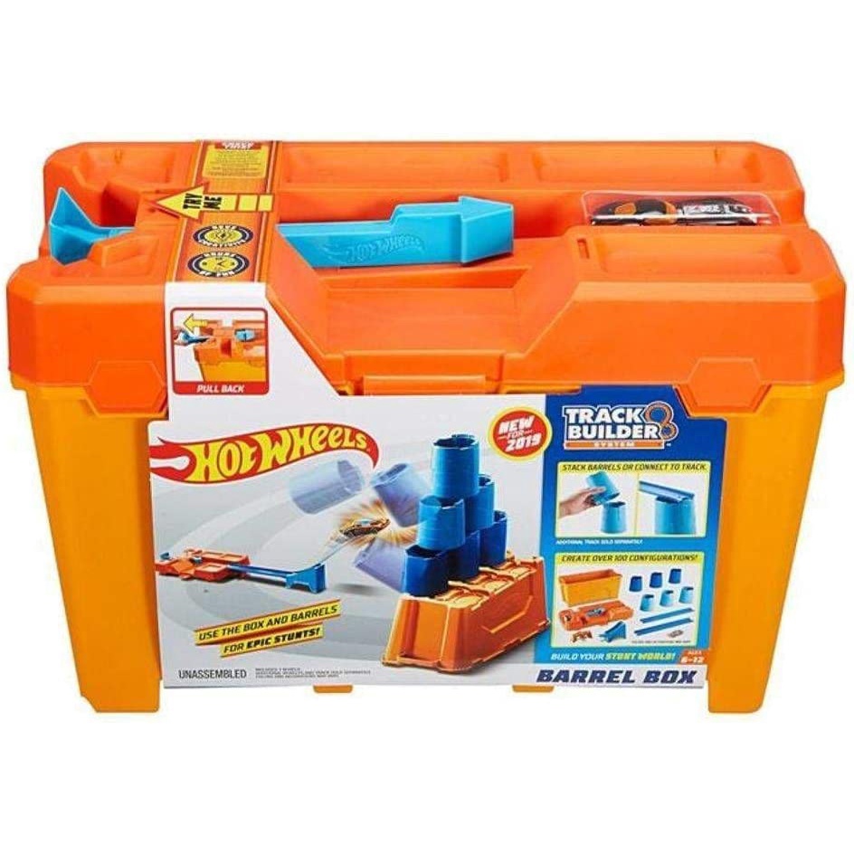 Pista Hot Wheels Track Builder Caixa De Obst Culos Mattel Gcf