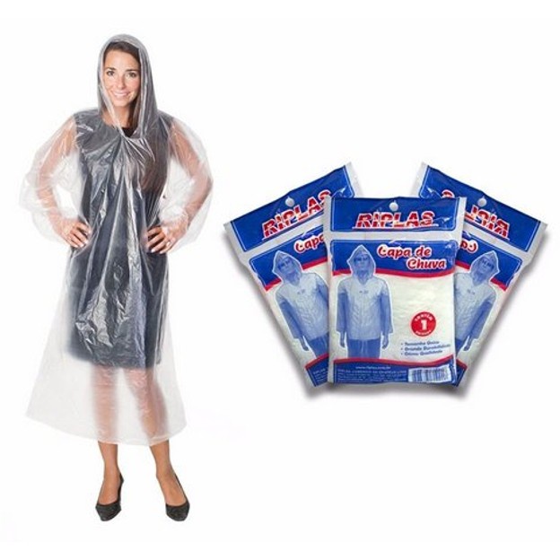 Kit 30 Capas De Chuva Descartável Transparente Unisex Shopee Brasil