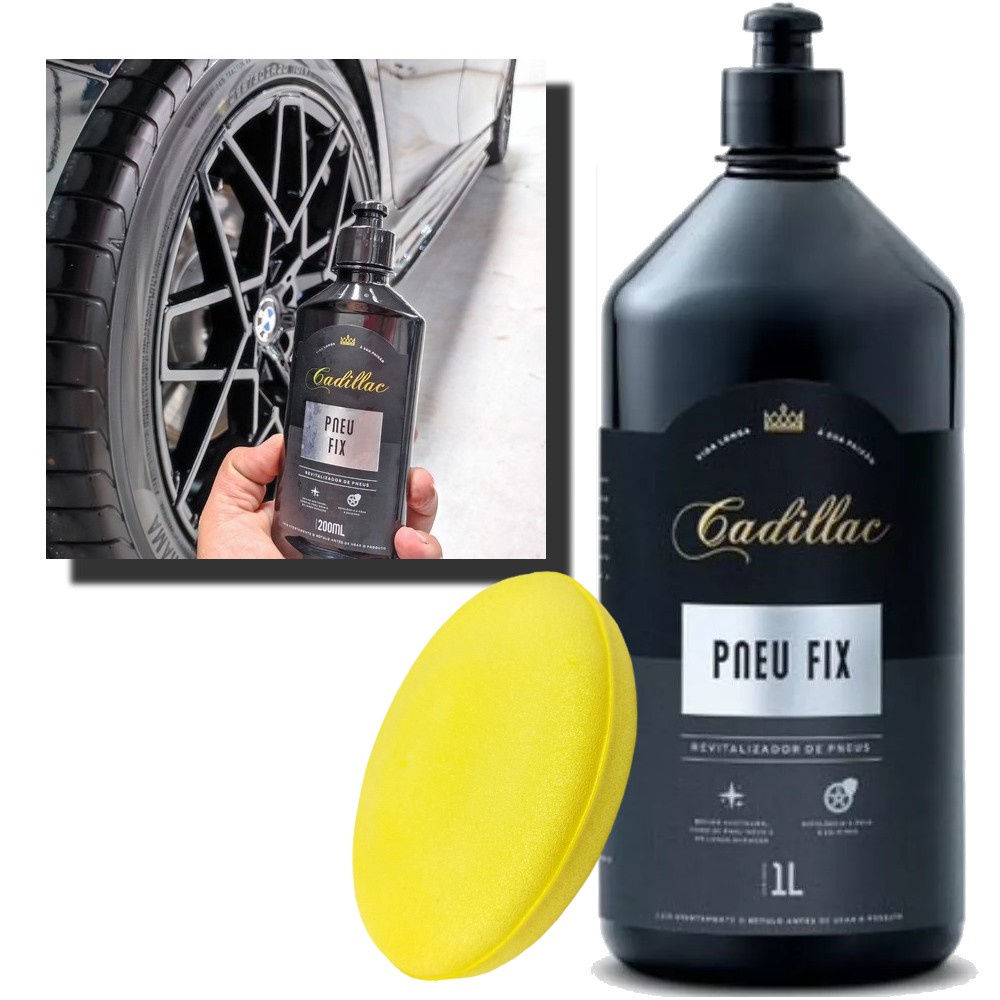 Pneu Fix Cadillac Ml Revitalizador De Pneus Aplicador De Espuma