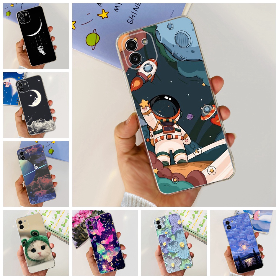 Capa Flexível De Astronauta Para Samsung Galaxy A04 A03 A04e A04S A03S