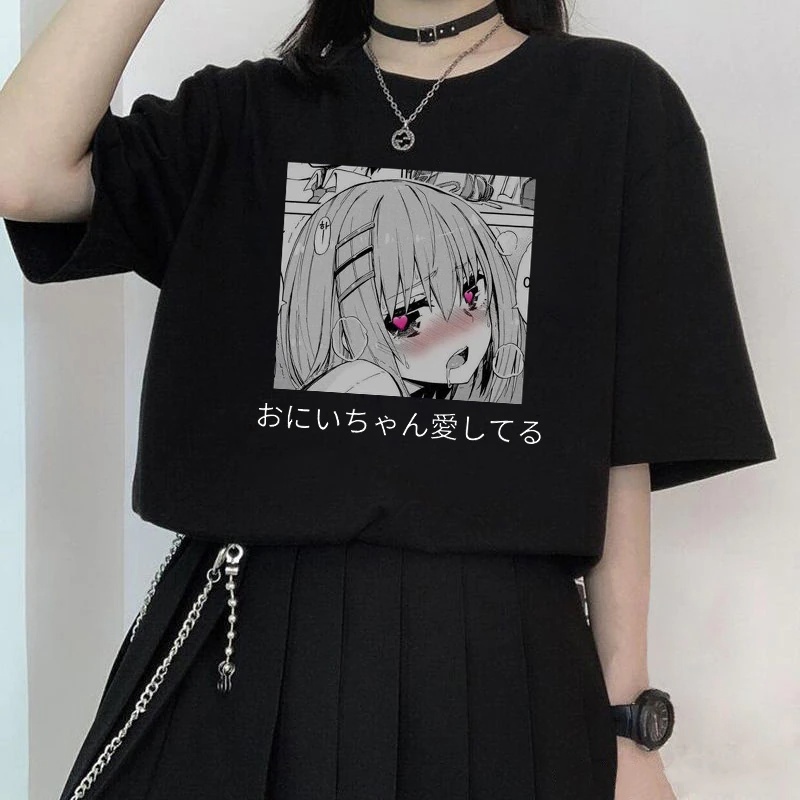 Camiseta Basica Camisa Girl Punk Sexy Hentai Love Haifuu Moda Japanese
