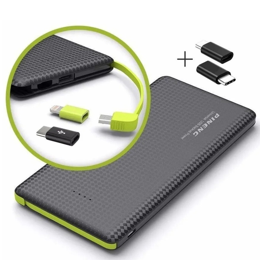 Bateria Externa Power Bank 10000mah Pineng Universal Pn 951 Original