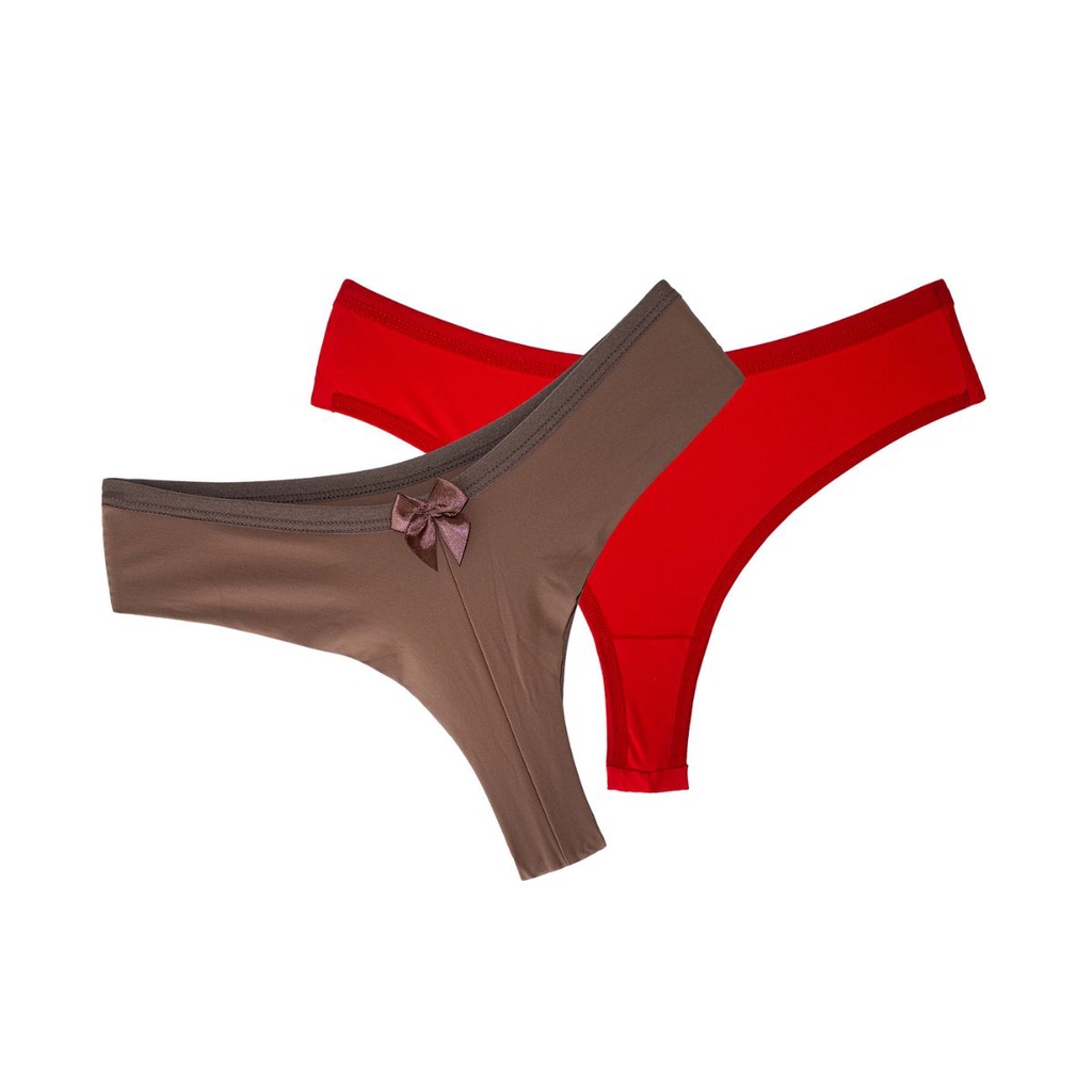 Kit Tanga Fio Dental Microfibra Básica Lingerie Asa Delta Adulto