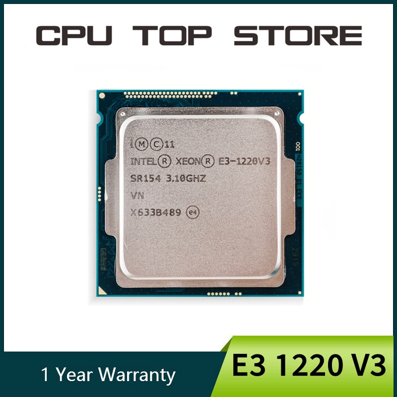 Processador De CPU Intel Xeon E3 1220 V3 3 1GHz 8MB 4 Core SR154 LGA