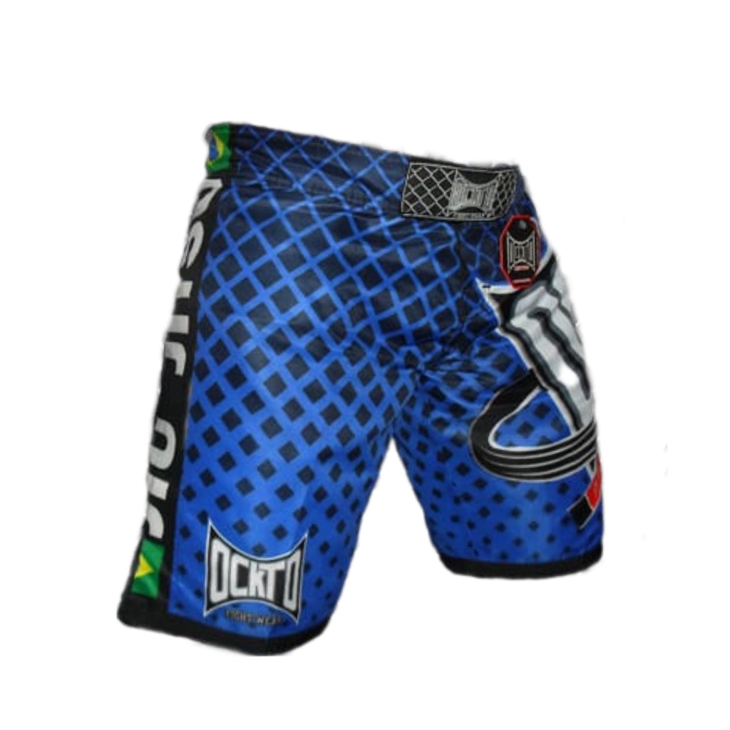 Short Bermuda Mma Muay Thai Bjj Ockto Black Belt Shopee Brasil