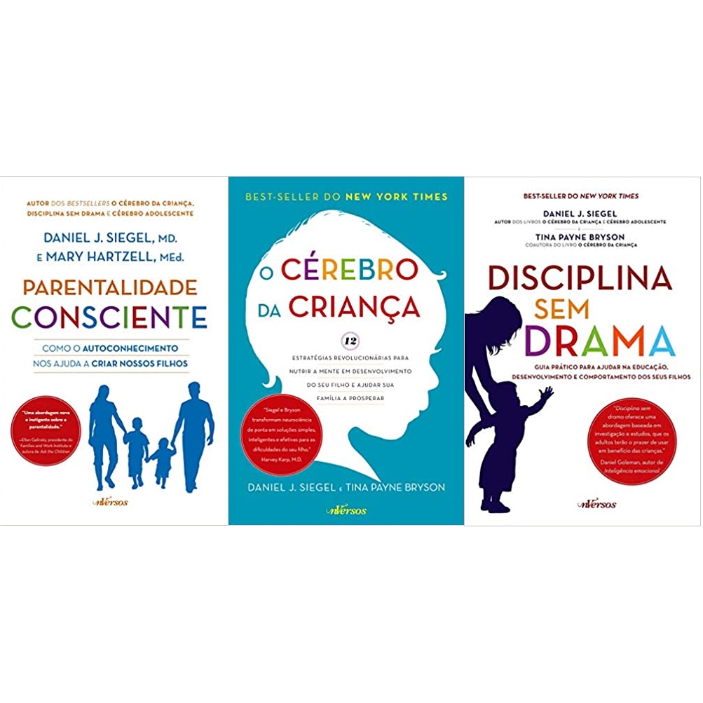 Kit Livros Daniel Siegel Parentalidade Consciente O C Rebro Da