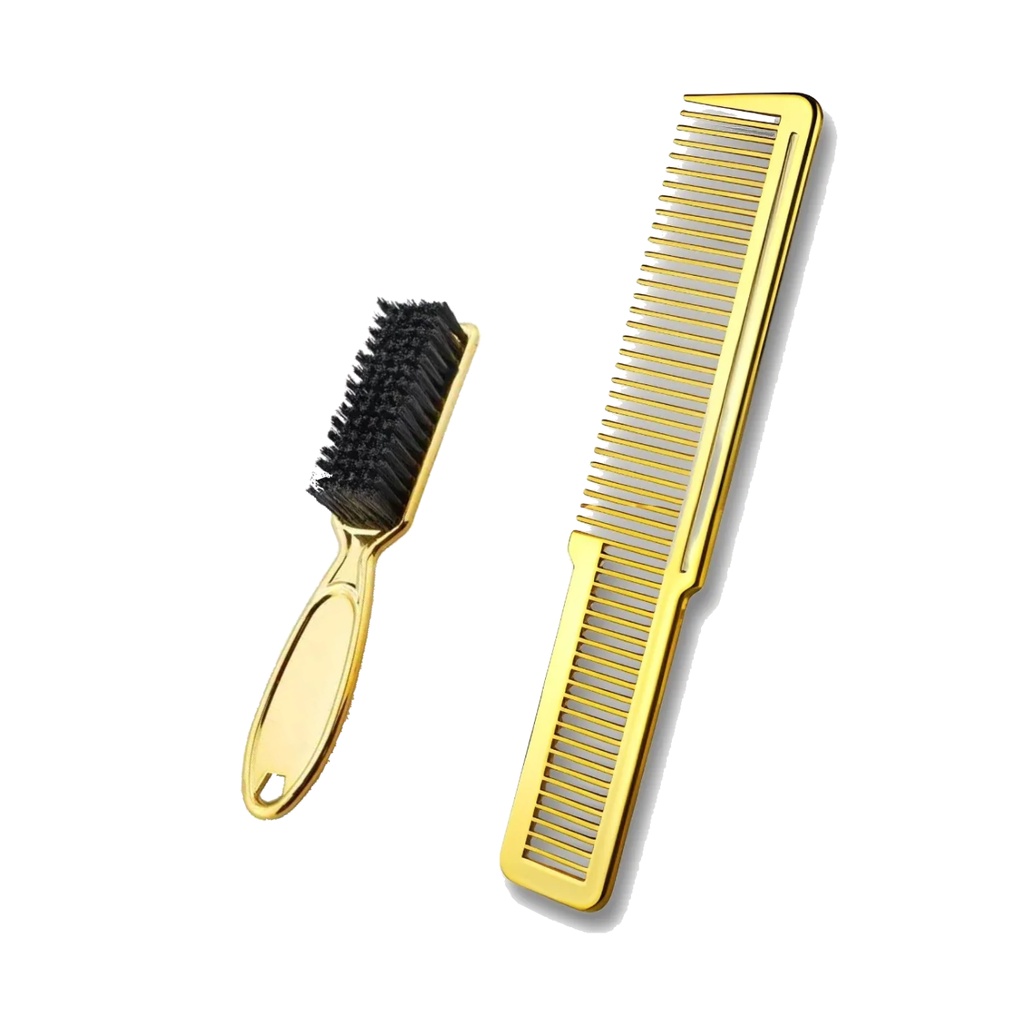 Pente De Corte Profissional Clipper Comb Gold Para Barbeiro E Escovinha