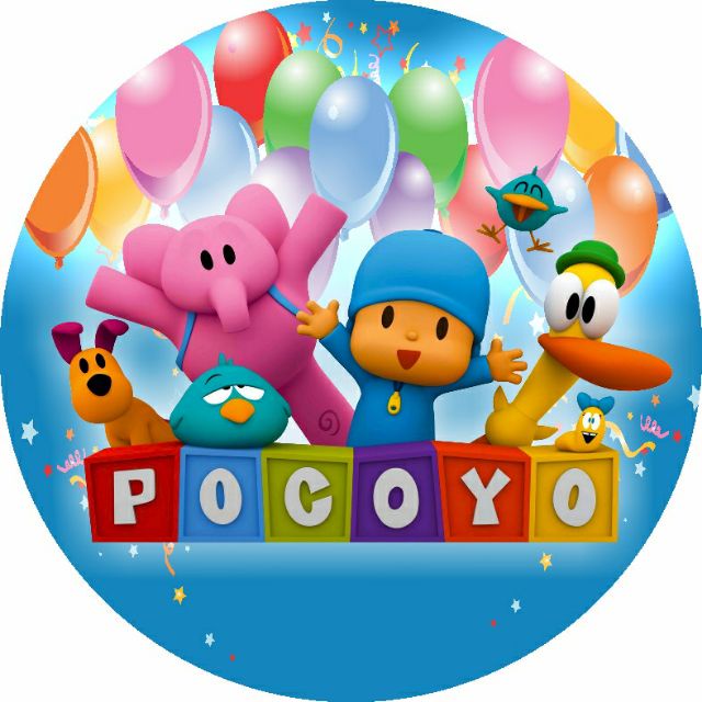 Painel Em Lona Redondo Pocoyo X Banner Fosca Shopee Brasil