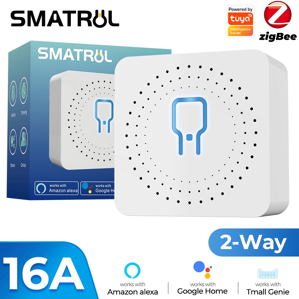 SMATRUL Tuya Zigbee Modulo De Interruptor Inteligente 16 A