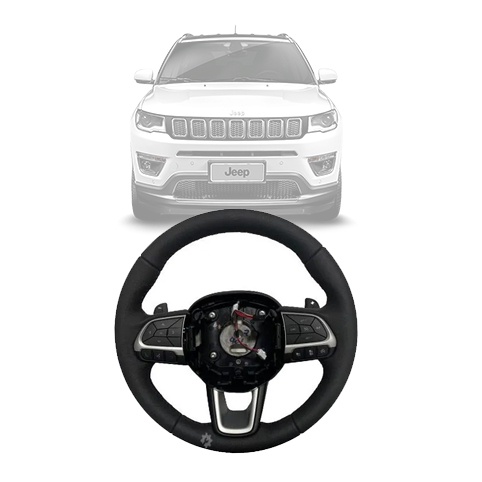 Volante Couro Paddle Shift Prata Jeep Compass Original Shopee Brasil