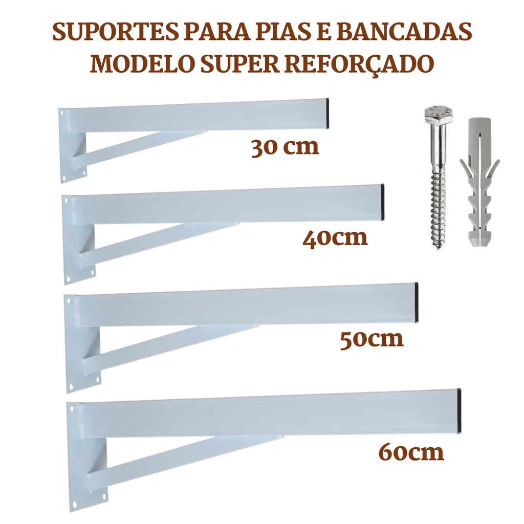 Suporte Para Pias E Bancadas Super Refor Ado Grapa Para M Rmore