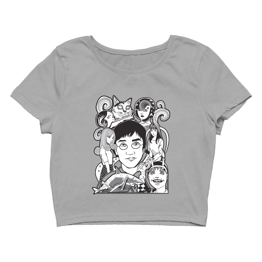 Camiseta Cropped Junji Ito Personagens Horror Shopee Brasil