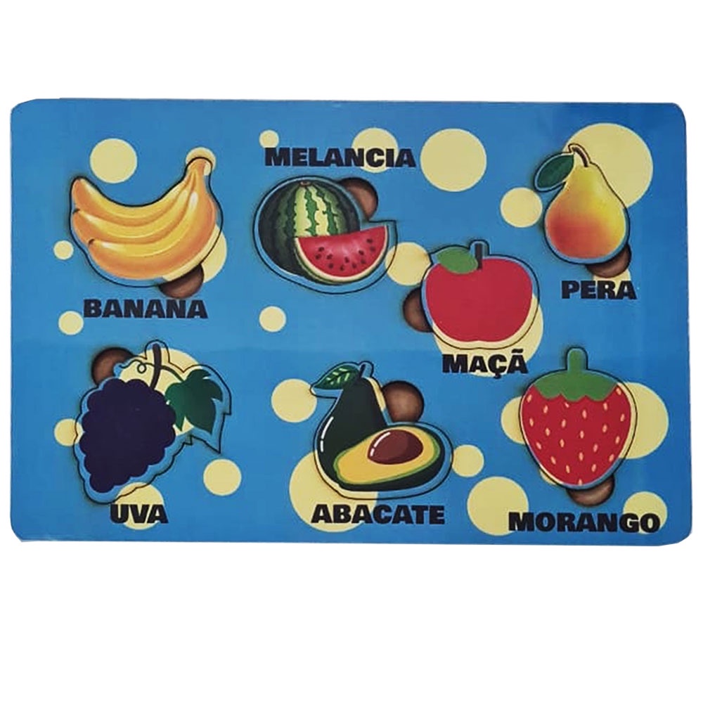 Quebra Cabe A Frutas Encaixe Educativo E Pedag Gico Em Mdf Shopee Brasil