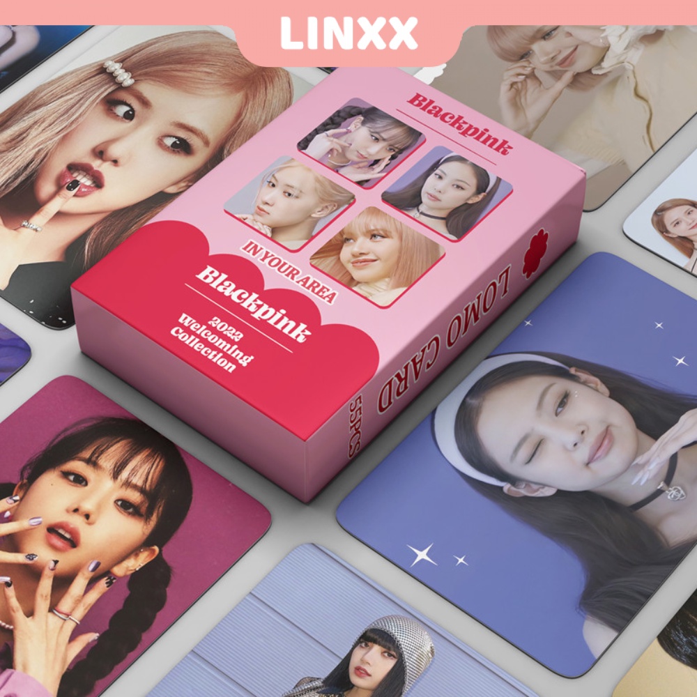 LINXX 55 Pcs BLACKPINK Álbum Lomo Card Kpop Photocards Cartões Postais