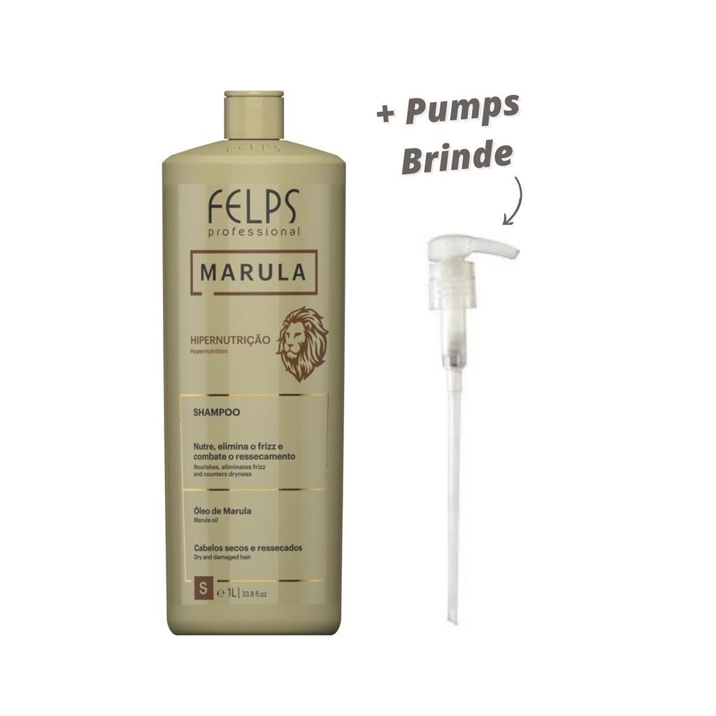 Felps Marula Shampoo De Hipernutrição Capilar 1000ml Shopee Brasil