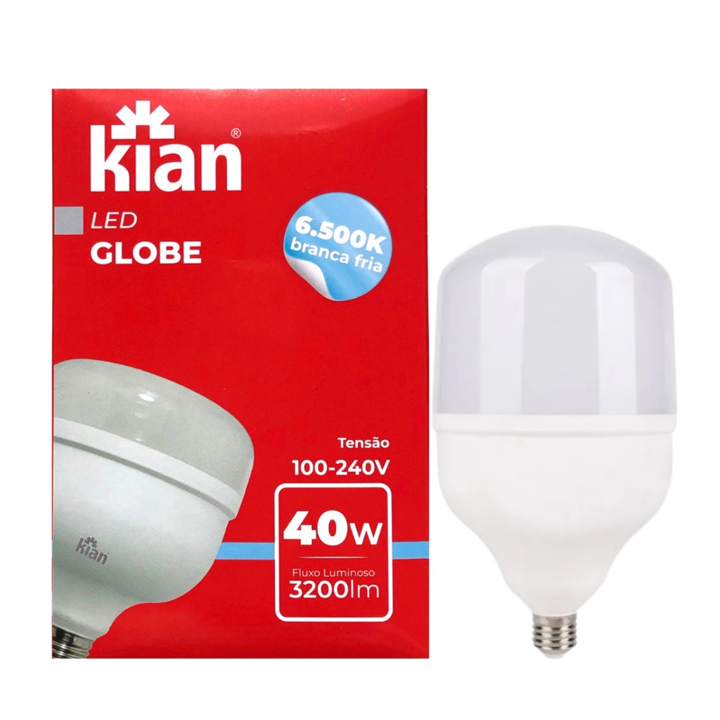 Lampada LED 40w Luz Forte Alta Potência Branca Fria 6500k Bivolt Galpão