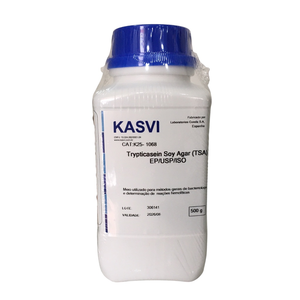 Agar Triptona De Soja Tsa Frasco 500 G Kasvi Shopee Brasil