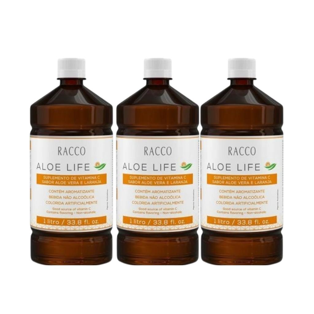 Kit Garrafa Suplemento Alimentar Pronto Beber Suco Vitamina C Aloe