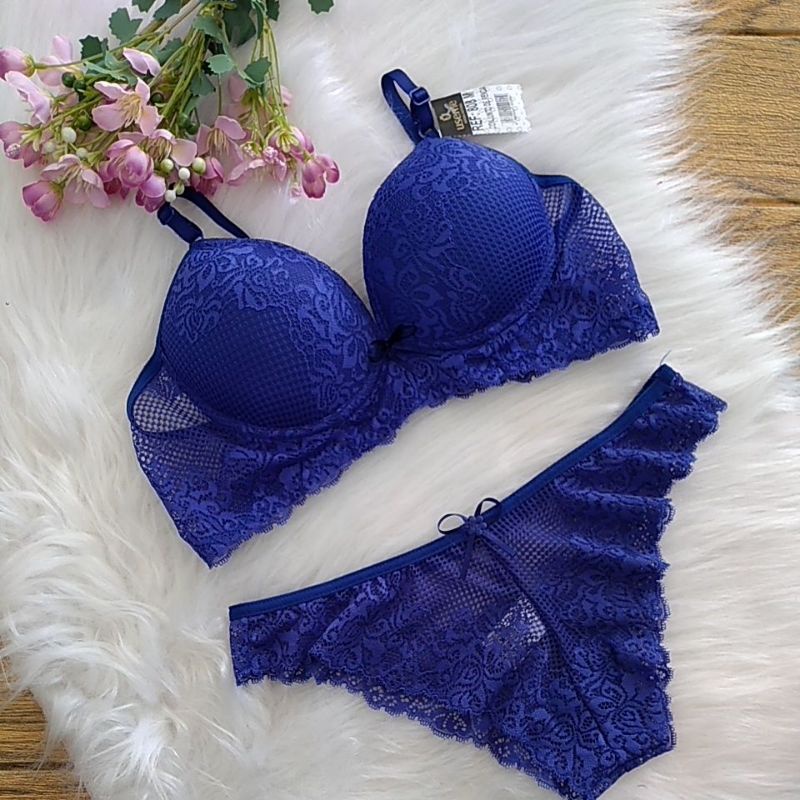 Conjunto Lingerie Bojo De Renda E Calcinha Tanga Rendada Shopee Brasil