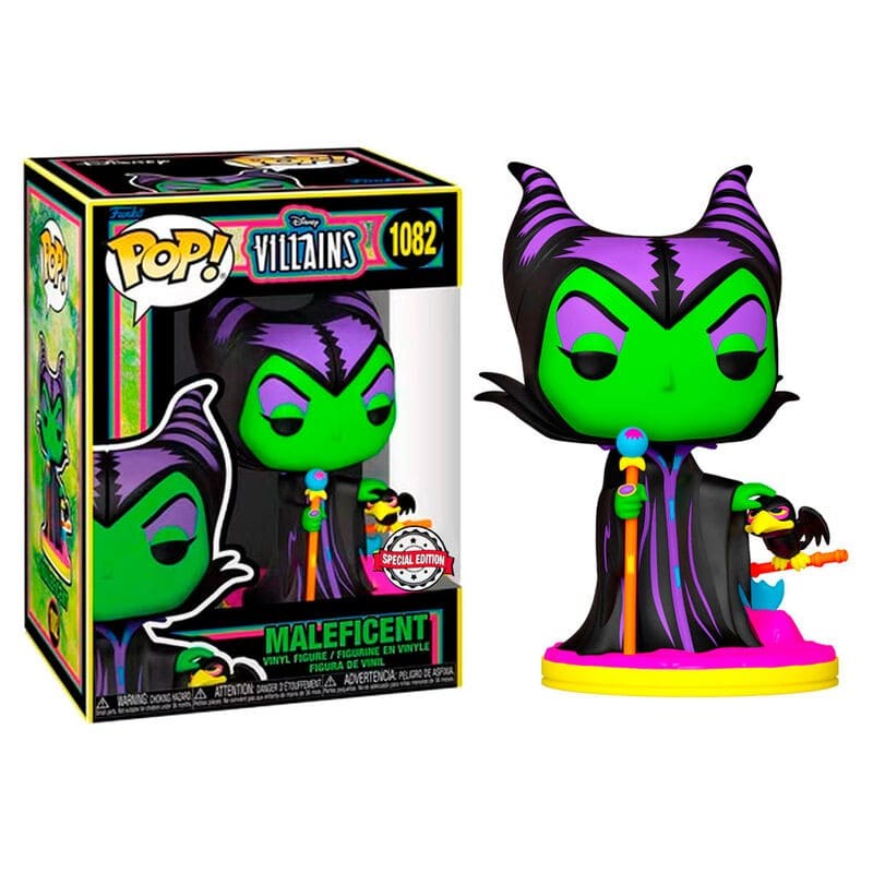 Funko Pop Disney Villains Maleficent Blacklight Mal Vola A