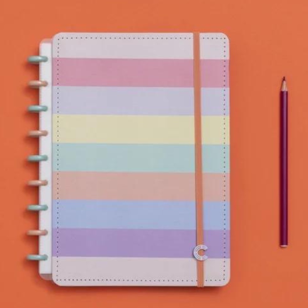 Caderno Inteligente ARCO IRIS PASTEL Shopee Brasil