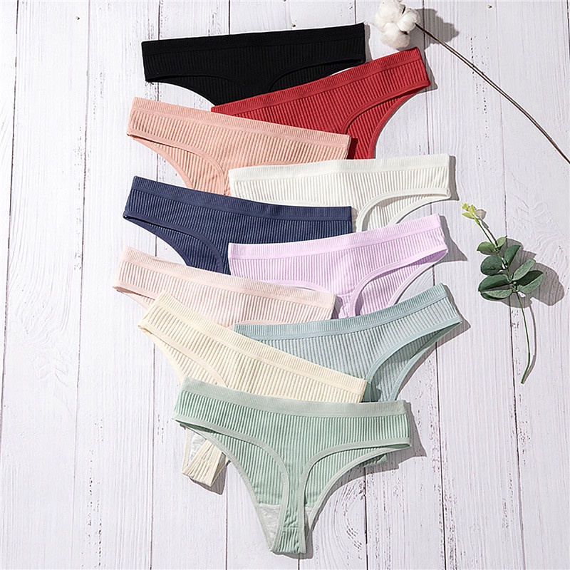 Kit 5 Calcinha Cinta Modeladora Cós Alto Fio Dental Duplo Cintura Alta Tanga Conforto Lingerie