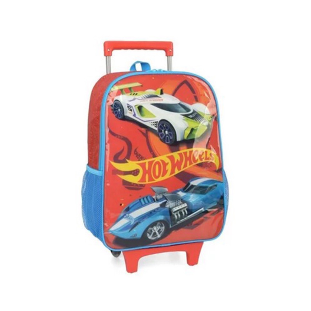Mochila Escolar Carrinho Hot Wheels Vermelha Luxcel Shopee Brasil