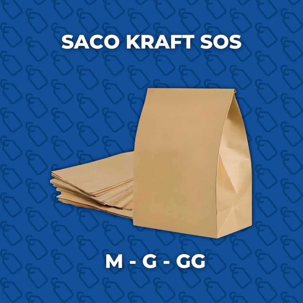 Uni Saco Para Delivery Sos Kraft Liso M G Gg Kg Kg E Kg